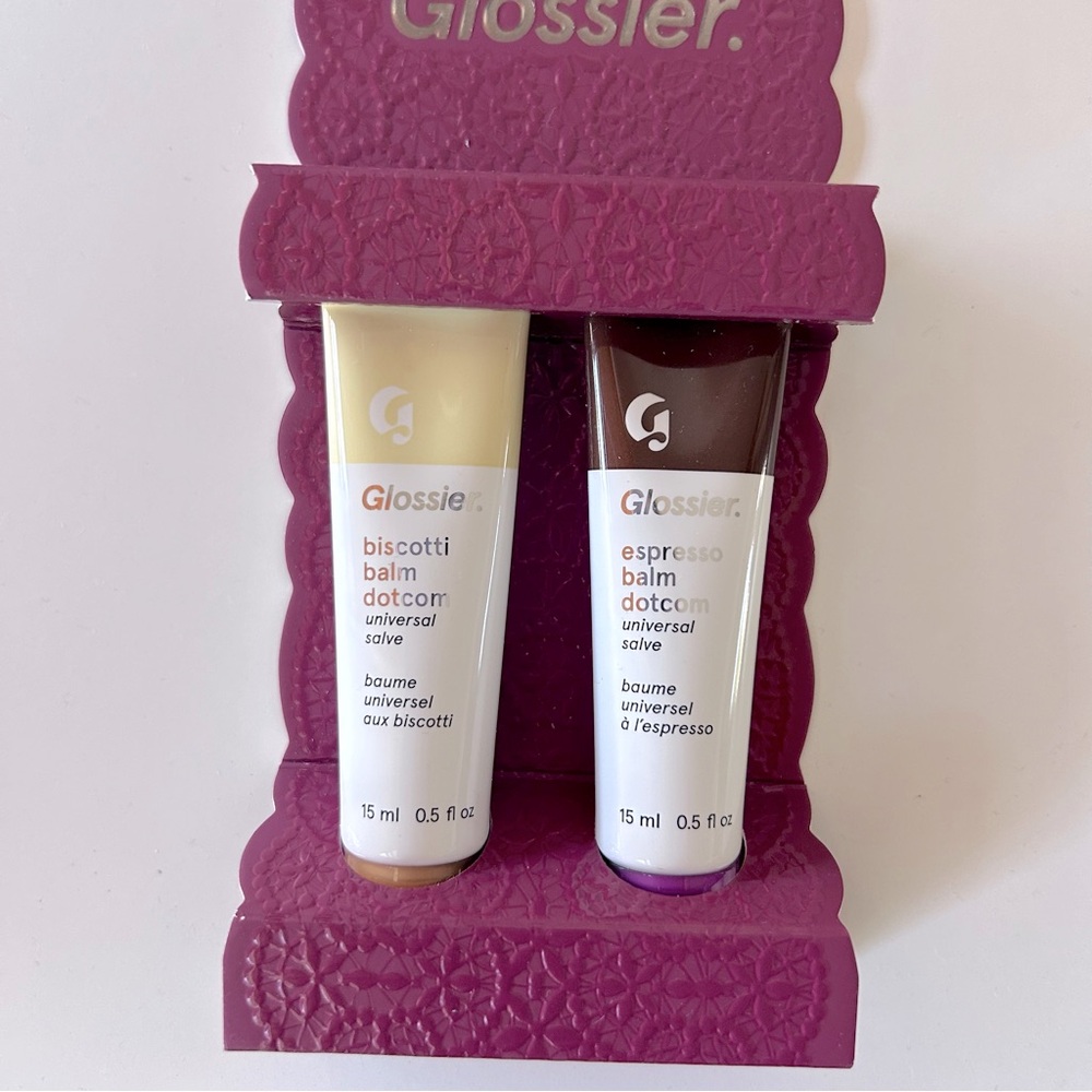 Glossier Lip Balm Duo - Biscotti & Espresso
